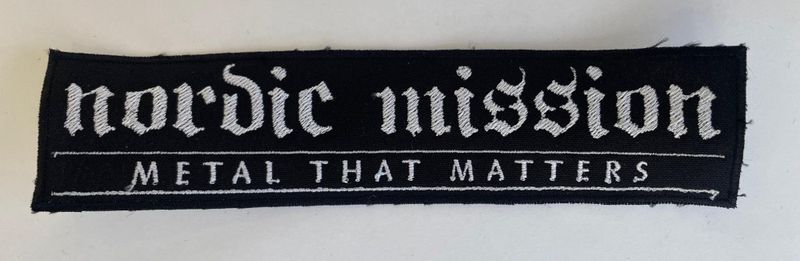 NORDIC MISSION: Metal That Matters PATCH